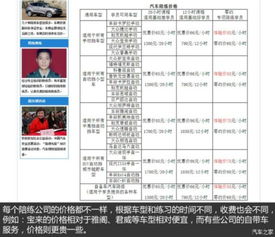 找汽车陪练多少天